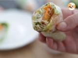 Fresh spring rolls - Video recipe ! - Preparation step 8