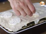 Spinach and goat cheese lasagna - Video recipe ! - Preparation step 4