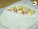 Cheese & ham calzone - Video recipe! - Preparation step 2