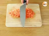 Salmon tartare with apple - Preparation step 1