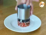 Prosciutto, tomato and cantaloupe tartare - Preparation step 4