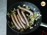 Sausages in white wine - Preparation step 2