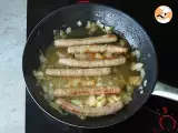 Sausages in white wine - Preparation step 3
