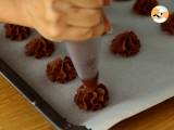 Viennese biscuits with cocoa, butter cookies - Preparation step 4