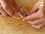 Tortellinis with parmesan, prosciutto and basil - Preparation step 6