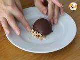 Hazelnut chocolate dome, as Ferrero Rochers - Preparation step 14