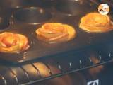 Apple roses in puff pastry - Preparation step 5