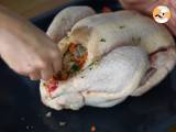 Roasted capon with chestnuts - Preparation step 2