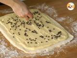 Brioche chinois, with vanilla custard and chocolate chips - Preparation step 7