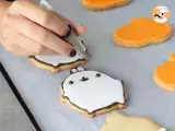 Step 9 - Halloween Molang biscuits