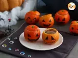 Halloween mandarins with chocolate mousse - Preparation step 6