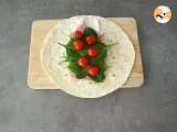 Spinach, ham & cheese wrap - Preparation step 1