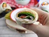 Spinach, ham & cheese wrap - Preparation step 3