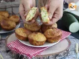 Zucchini and goat cheese muffins - Preparation step 4