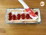 Raspberry tiramisu cake log - Preparation step 5