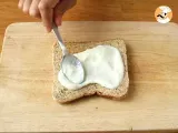 Vegetarian club sandwich - Preparation step 2