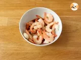 Vegetable and shrimps wok - Preparation step 1