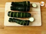 Zucchini and smoked salmon terrine - Preparation step 1