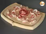 Step 4 - What do you put in a cold cut platter? Rose folding with salami!