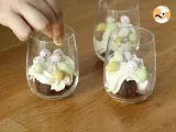 Step 5 - Easter verrines with brownies and whipped cream