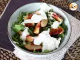 Step 3 - Sweet and sour salad with roasted peaches and burrata !