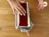 Step 17 - Mango and raspberry cake log