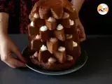 Step 8 - Pandoro brioche filled with Nutella cream and vanilla cream in the shape of a Christmas tree