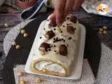 Step 11 - Easy Kinder Bueno roll, perfect as a birthday cake or as a Christmas log!