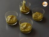 Step 7 - Vegetarian verrines: pea cream, parmesan crumble and mascarpone cream