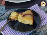 Peach upside-down cake, soft, melting and caramelized - Preparation step 7