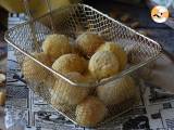 Breaded mozzarella balls in air fryer - Preparation step 8