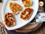 Halloumi pan-fried sweet and sour with honey and rosemary - Preparation step 6