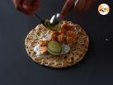 Gyros with salmon, the perfect Greek fish sandwich for summer! - Preparation step 5