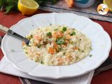 Shrimp and lemon risotto, the elegant and easy to prepare first course - Preparation step 8