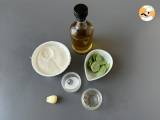 Pasta with ricotta cream and basil - Preparation step 2