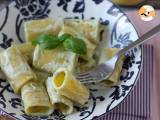 Pasta with ricotta cream and basil - Preparation step 7