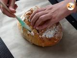 Tartiflette-style stuffed hedgehog bread - Preparation step 6