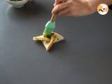 Star-shaped garlic bread with sandwich bread - Preparation step 8