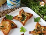 Star-shaped garlic bread with sandwich bread - Preparation step 13