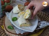 Soft and super protein-packed egg and feta wrap - Preparation step 8