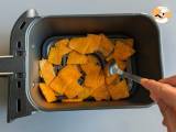 Pumpkin chips in air fryer: light and tasty - Preparation step 5