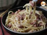 Pasta with bacon: easy, cheap and creamy - Preparation step 6