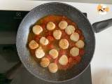 Pasta with scallops, an elegant seafood dish - Preparation step 5