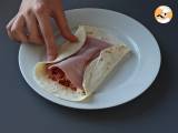 What to do with tortillas? A gourmet dish with pizza flavour! - Preparation step 4