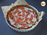 Smoked salmon tart with potato base - Preparation step 7