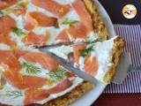 Smoked salmon tart with potato base - Preparation step 8