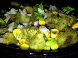 Potato Dipped In Spinach Gravy - Preparation step 7