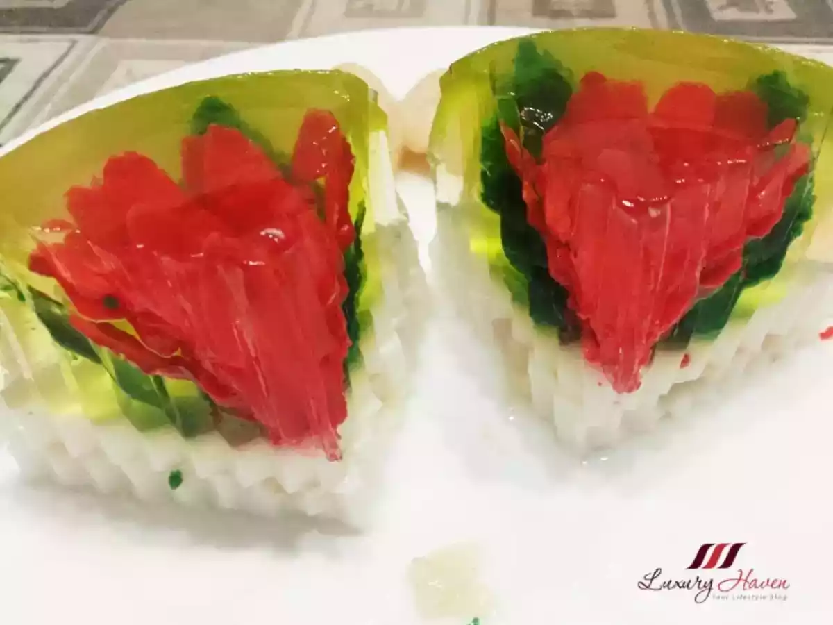 3D Jelly Flowers with Lychees ( 水晶荔枝果冻花 ) - photo 2