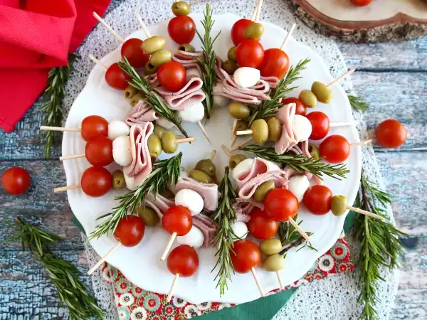 Recipe A festive appetizer wreath for a great party!