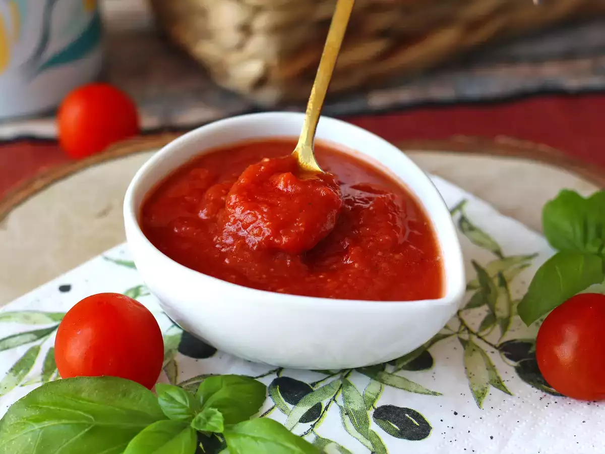 A full-flavoured raw tomato sauce, ideal as a topping for pizza or pinsa. - photo 3